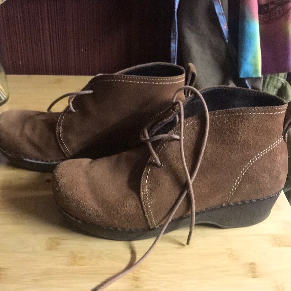 Dansko suede booties